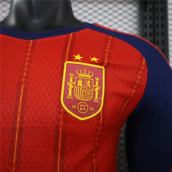Spain 2026 Home Long-Sleeve Player Version 2 Star Jerseys