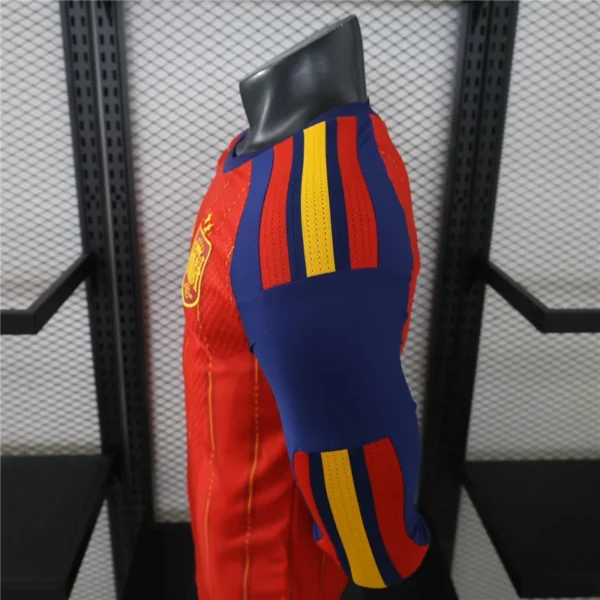 Spain 2026 Home Long-Sleeve Player Version 2 Star Jerseys